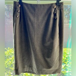 Knee-length Fitted Olive Dress Skirt-Size 8 🍁